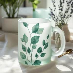 Tazas de vidrio nevado 11 onzas